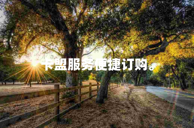 卡盟服务便捷订购。