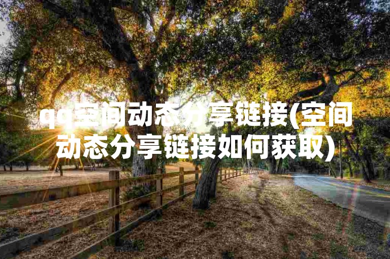qq空间动态分享链接(空间动态分享链接如何获取)