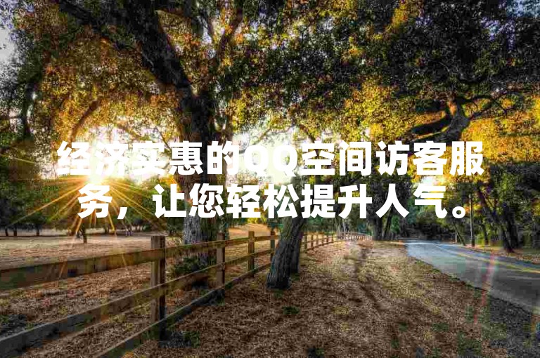 经济实惠的QQ空间访客服务，让您轻松提升人气。