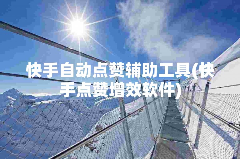 快手自动点赞辅助工具(快手点赞增效软件)