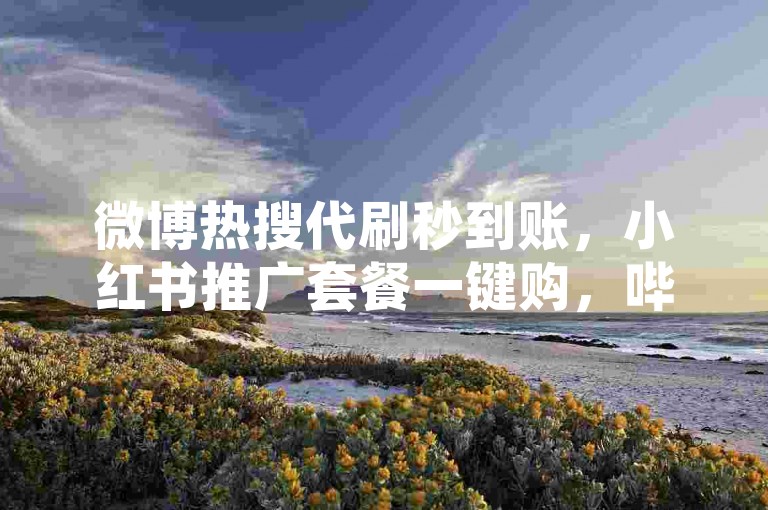 微博热搜代刷秒到账，小红书推广套餐一键购，哔哩哔哩点赞收藏速升流，影视会员低价开通畅享无忧！