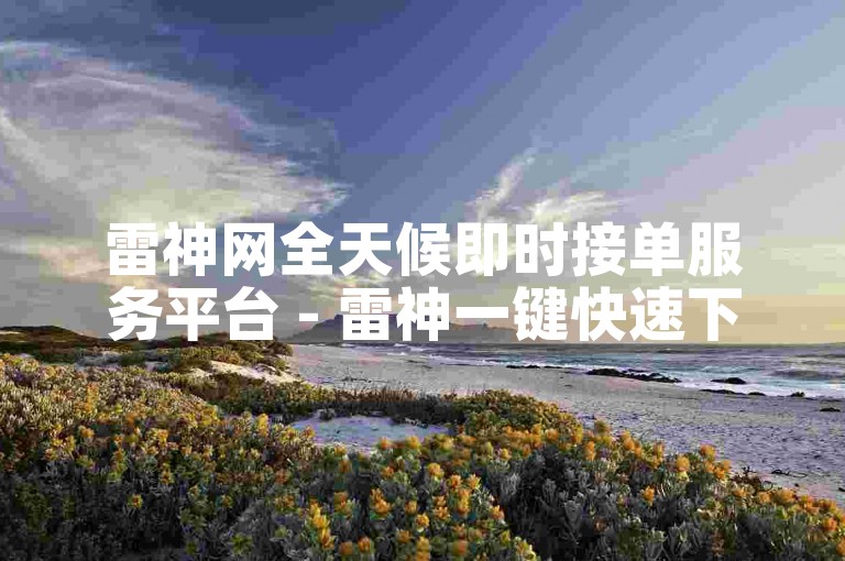 雷神网全天候即时接单服务平台 - 雷神一键快速下单