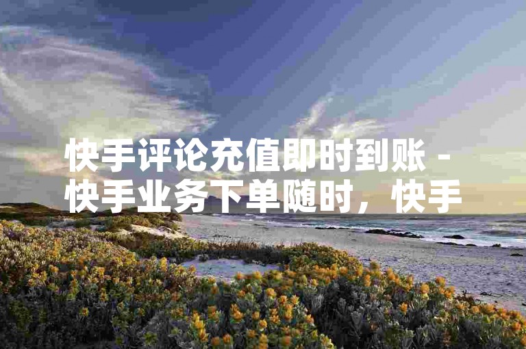 快手评论充值即时到账 - 快手业务下单随时，快手评论平台 - 快手自助评
