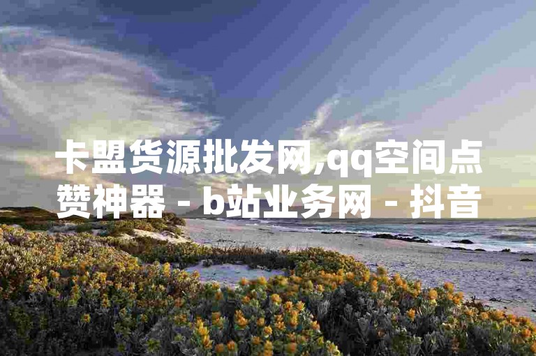 卡盟货源批发网,qq空间点赞神器 - b站业务网 - 抖音一分钱惊喜登场！