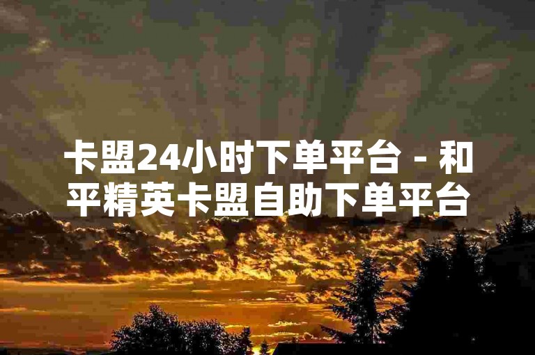 卡盟24小时下单平台 - 和平精英卡盟自助下单平台，wx小号网低价发卡网 - 快手作品赞真人点赞