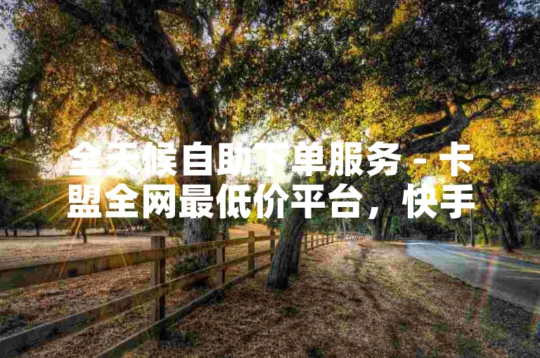 全天候自助下单服务 - 卡盟全网最低价平台，快手双击速刷 - 抖音点赞特惠1元享百赞