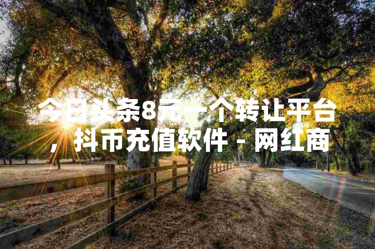 今日头条8元一个转让平台，抖币充值软件 - 网红商城ios自助下单，抖音拿货方法揭秘
