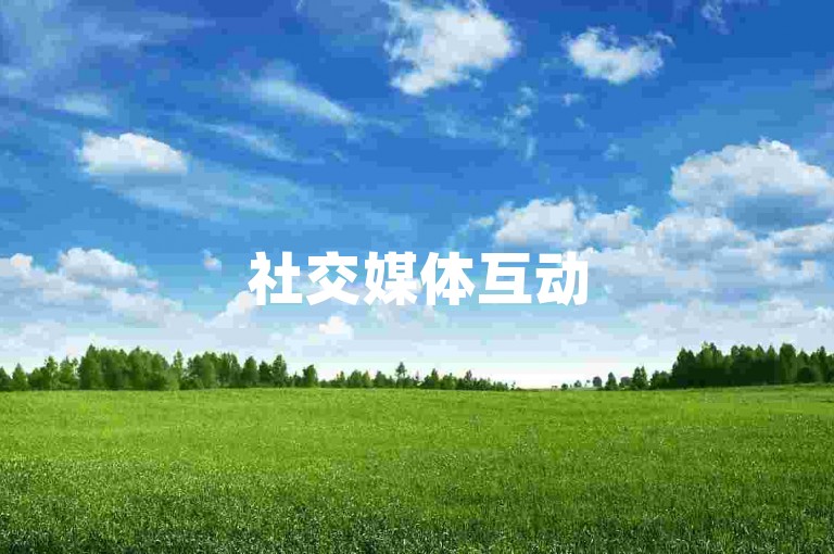 社交媒体互动