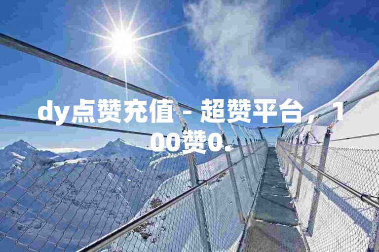 dy点赞充值 - 超赞平台，100赞0.5便捷下单 - 100赞0.5便捷下单