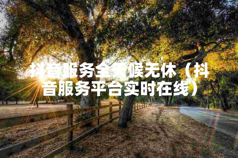 抖音服务全天候无休（抖音服务平台实时在线）