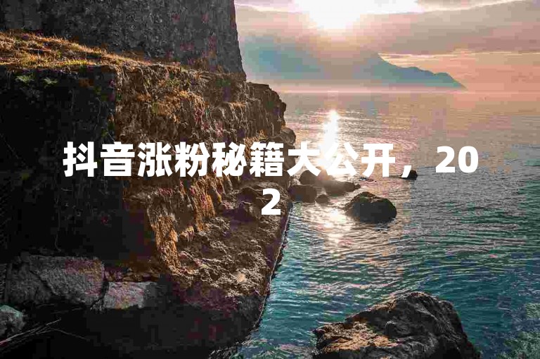 抖音涨粉秘籍大公开，2025年如何快速增加真实粉丝量！