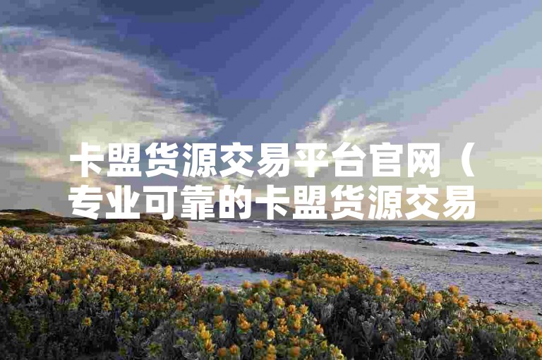 卡盟货源交易平台官网（专业可靠的卡盟货源交易平台官网，丰富品类满足需求）