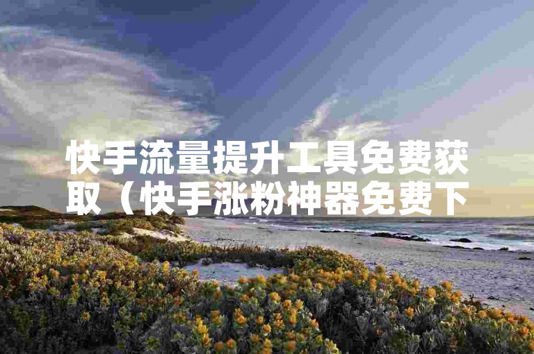 快手流量提升工具免费获取（快手涨粉神器免费下载）