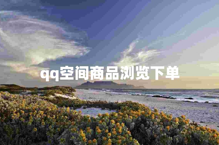 qq空间商品浏览下单