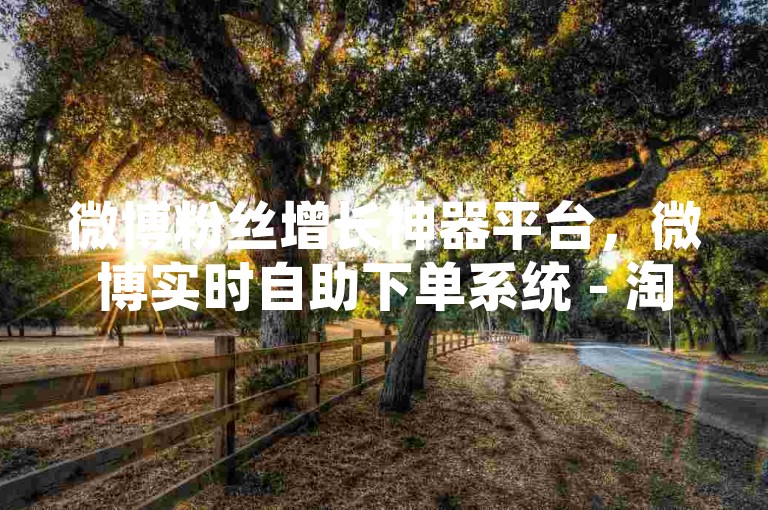 微博粉丝增长神器平台，微博实时自助下单系统 - 淘宝优惠助力链接通道 - 提快手等级的辅助网页