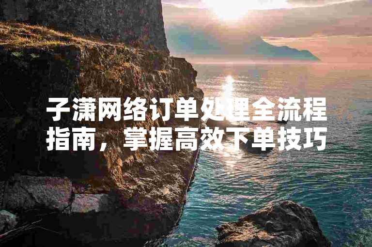子潇网络订单处理全流程指南，掌握高效下单技巧，轻松提升2025购物成功率！