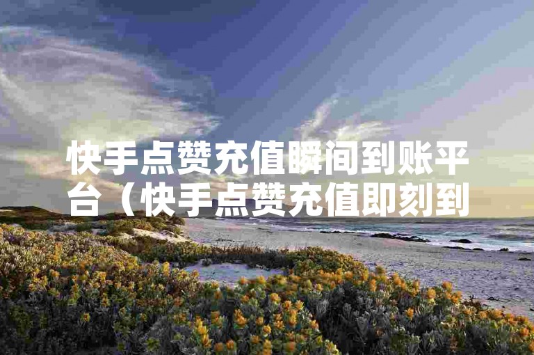 快手点赞充值瞬间到账平台（快手点赞充值即刻到账）