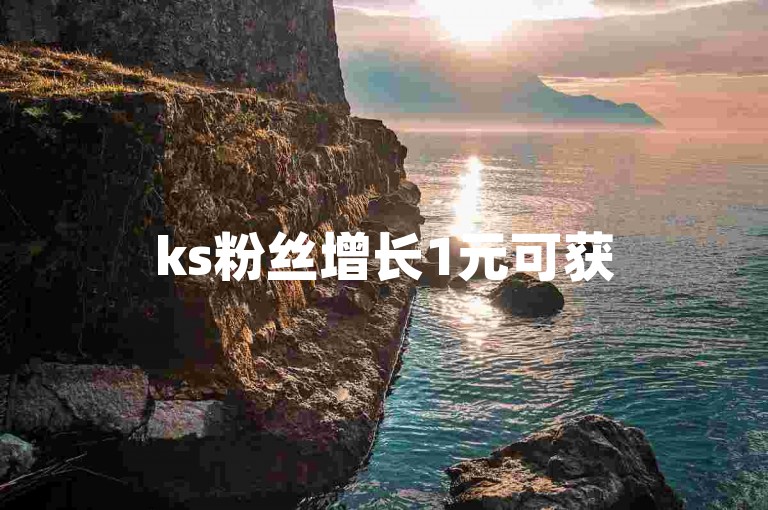 ks粉丝增长1元可获500个粉丝（ks粉丝数量快速攀升）