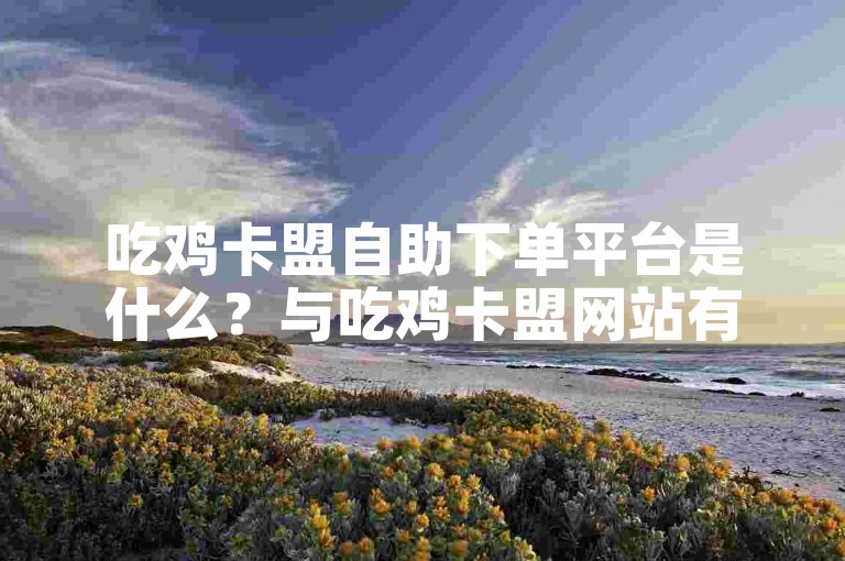 吃鸡卡盟自助下单平台是什么？与吃鸡卡盟网站有何关联？