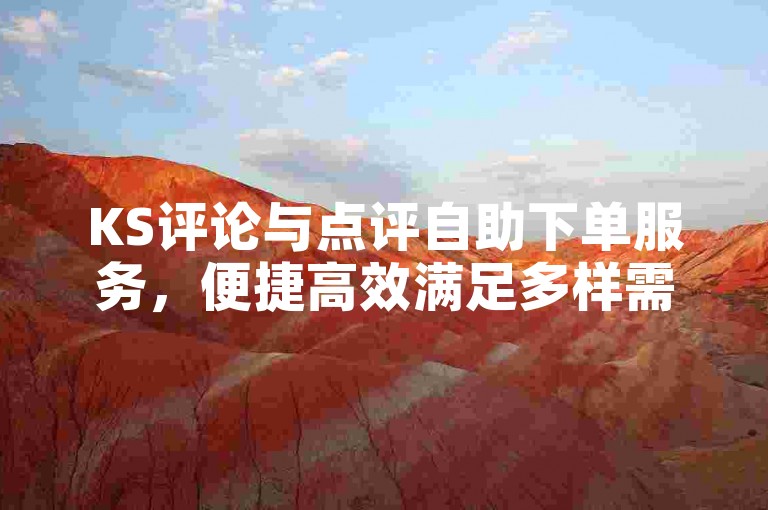 KS评论与点评自助下单服务，便捷高效满足多样需求