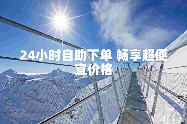 24小时自助下单 畅享超便宜价格