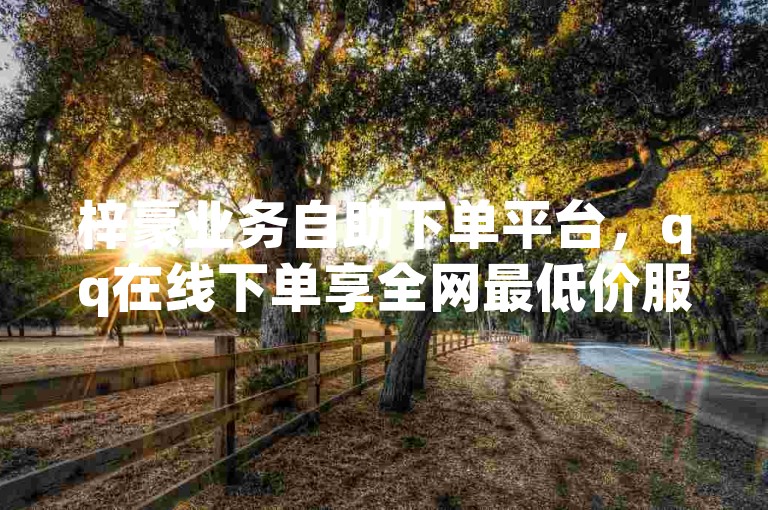 梓豪业务自助下单平台，qq在线下单享全网最低价服务