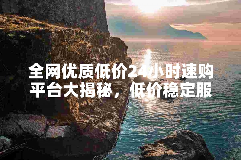 全网优质低价24小时速购平台大揭秘，低价稳定服务，畅享便捷购物新体验！2024必备