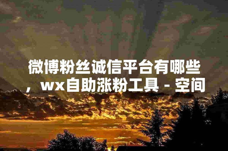 微博粉丝诚信平台有哪些，wx自助涨粉工具 - 空间刷人气免费 - 卡盟wx业务2024严正声明！