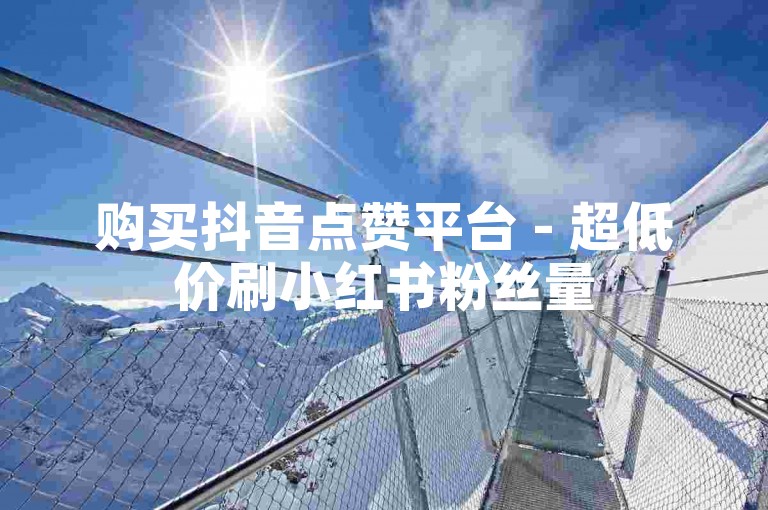 购买抖音点赞平台 - 超低价刷小红书粉丝量