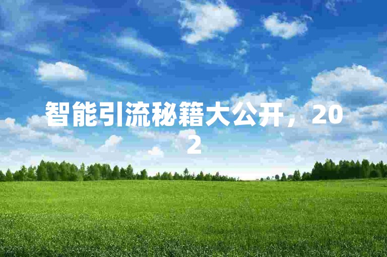 智能引流秘籍大公开，2025全新玩法，助你流量爆棚！