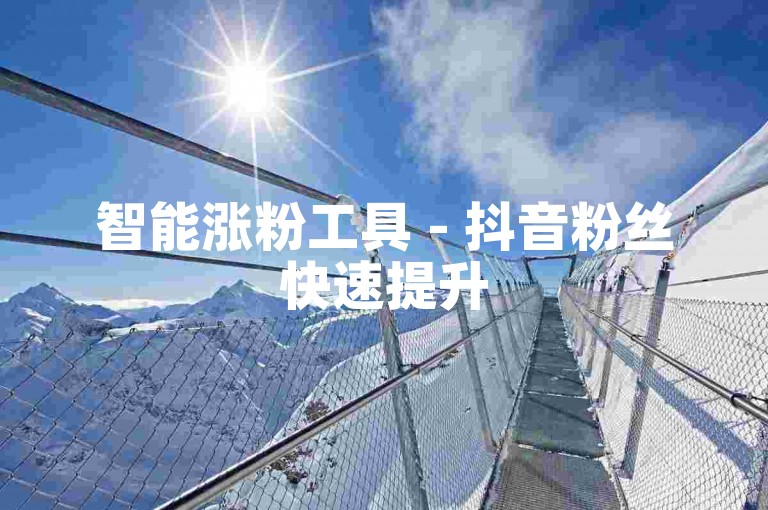 智能涨粉工具 - 抖音粉丝快速提升