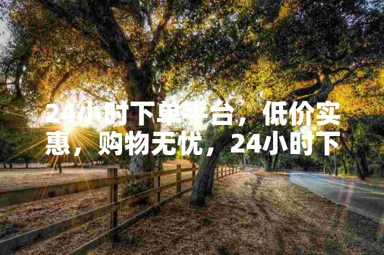 24小时下单平台，低价实惠，购物无忧，24小时下单平台，畅享最低价优惠，24小时下单平台，最低价等你来选