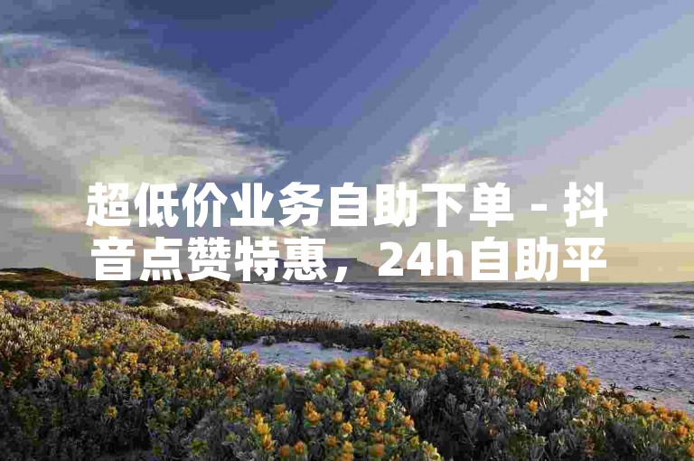 超低价业务自助下单 - 抖音点赞特惠，24h自助平台卡盟 - 微博粉免费下单