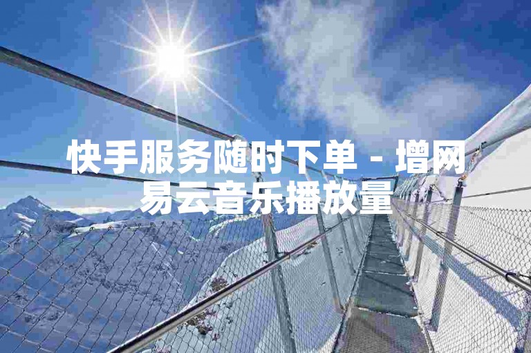 快手服务随时下单 - 增网易云音乐播放量