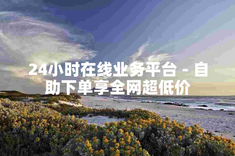 24小时在线业务平台 - 自助下单享全网超低价