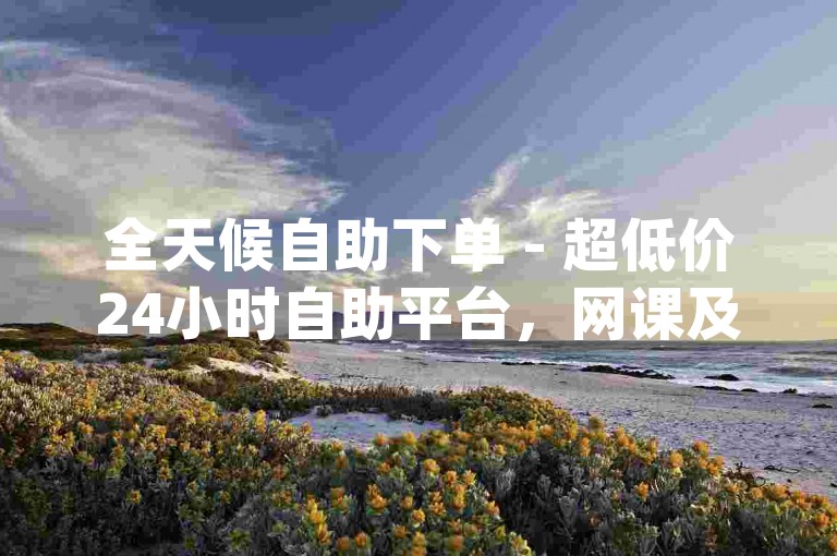 全天候自助下单 - 超低价24小时自助平台，网课及dy业务卡盟
