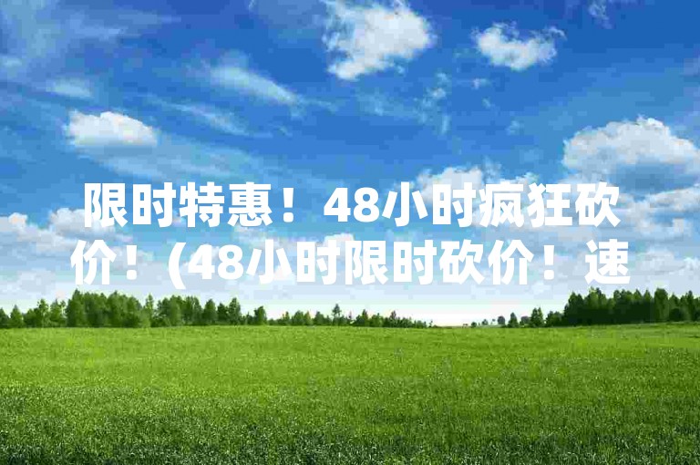 限时特惠！48小时疯狂砍价！(48小时限时砍价！速来抢购！)