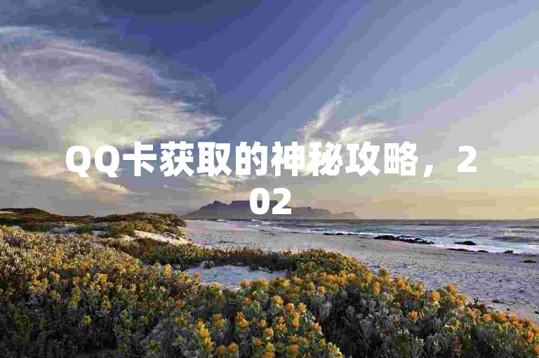 QQ卡获取的神秘攻略，2025年实用购买方法揭秘