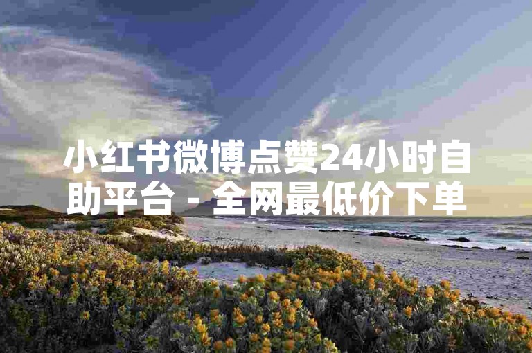 小红书微博点赞24小时自助平台 - 全网最低价下单服务
