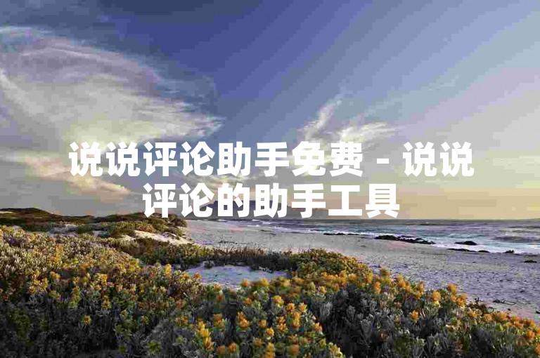 说说评论助手免费 - 说说评论的助手工具