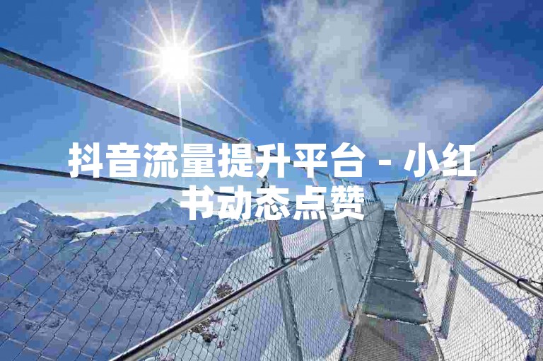 抖音流量提升平台 - 小红书动态点赞