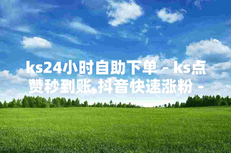 ks24小时自助下单 - ks点赞秒到账,抖音快速涨粉 - dy实时互动赞