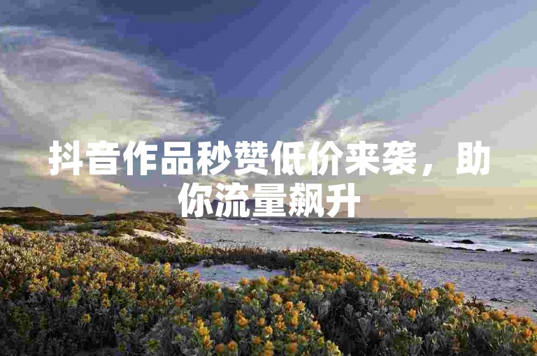 抖音作品秒赞低价来袭，助你流量飙升