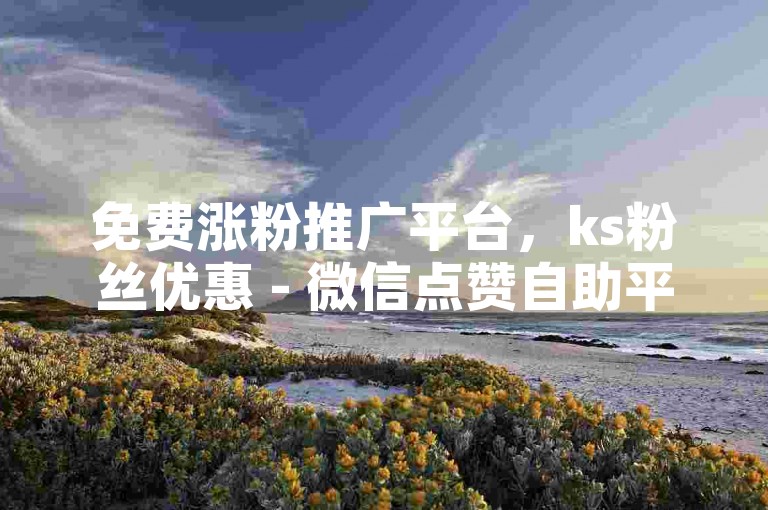 免费涨粉推广平台，ks粉丝优惠 - 微信点赞自助平台汇总 - 抖音刷互动值工具