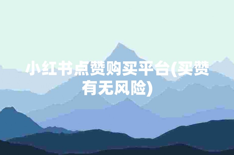 小红书点赞购买平台(买赞有无风险)