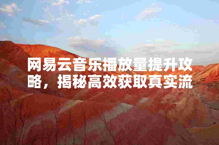 网易云音乐播放量提升攻略，揭秘高效获取真实流量的独家技巧，2025热门指南！