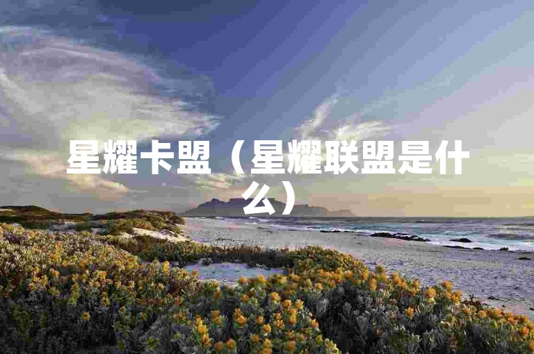 星耀卡盟（星耀联盟是什么）