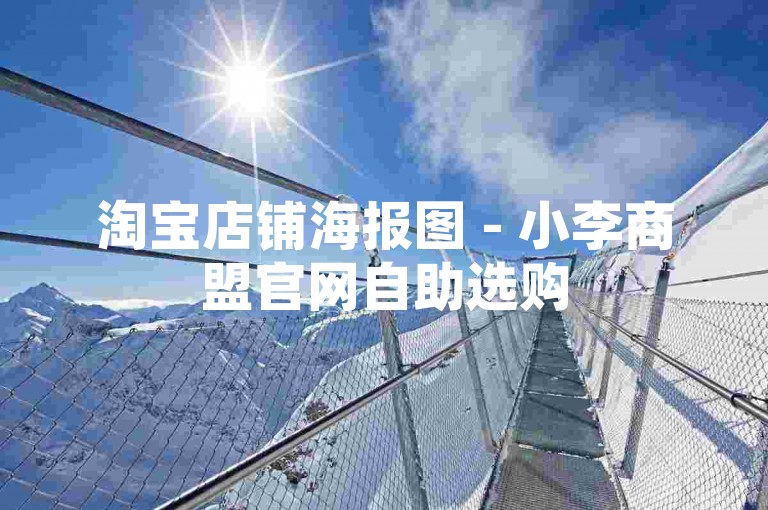 淘宝店铺海报图 - 小李商盟官网自助选购