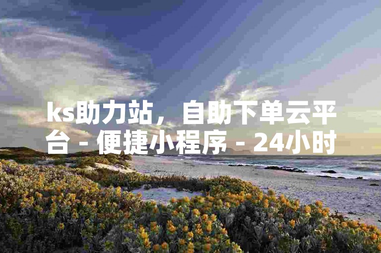 ks助力站，自助下单云平台 - 便捷小程序 - 24小时卡密商城全新呈现