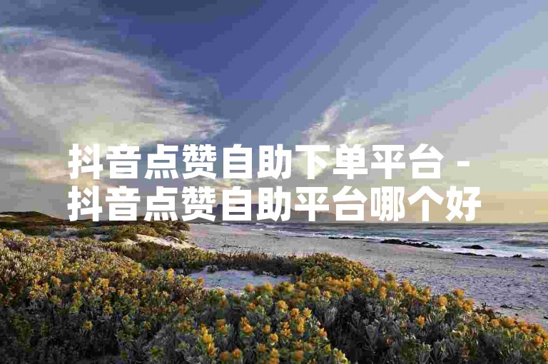抖音点赞自助下单平台 - 抖音点赞自助平台哪个好
